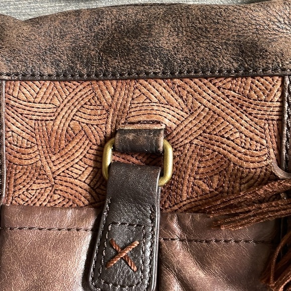 The Sak Genuine Leather Crossbody Bag Beautiful Brown - Picture 8 of 16